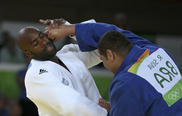 Rafael Silva perde para o francês Teddy Riner no judô